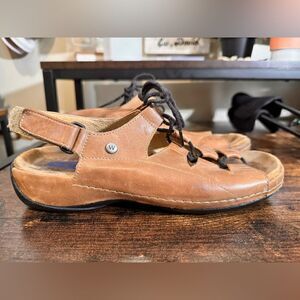 Wolky KITE Sandal with laces brown‎ size 39eu (8 us)